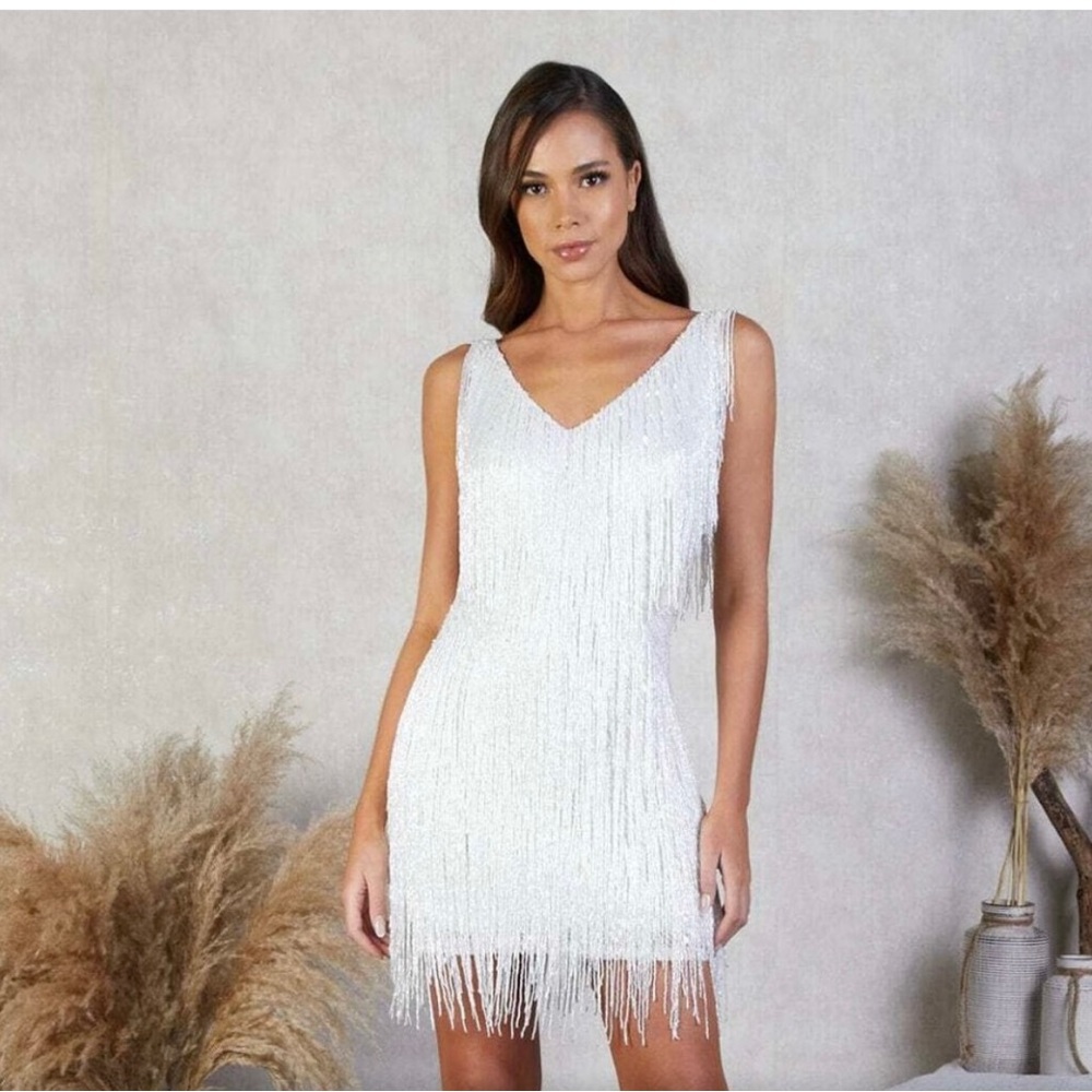 Nadine Merabi Sadie in white! Worn once